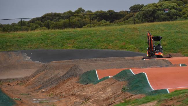 Sections of the Sam Willoughby BMX track are being completely resurfaced. Picture: Keryn Stevens