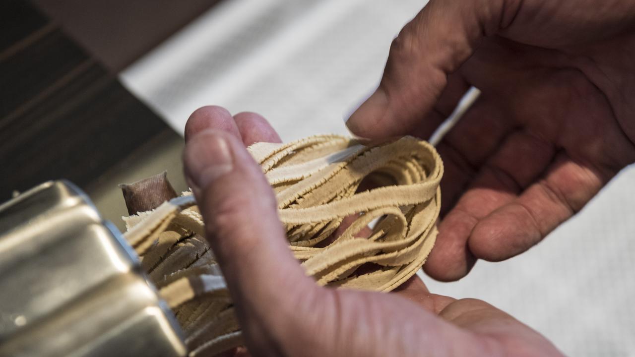 Lily's owner Bruce Ryman making fresh pasta. Picture: Kevin Farmer