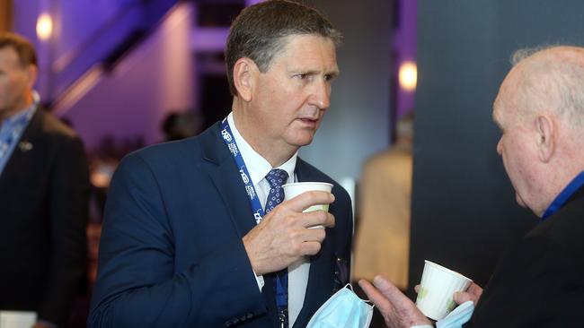 Lawrence Springborg at the LNP state convention in Brisbane. Picture: Richard Gosling