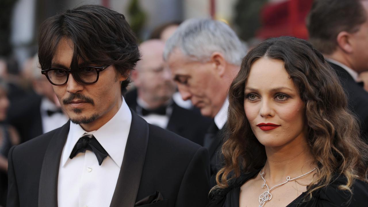 Johnny Depp and Vanessa Paradis in 2008. Picture: AP