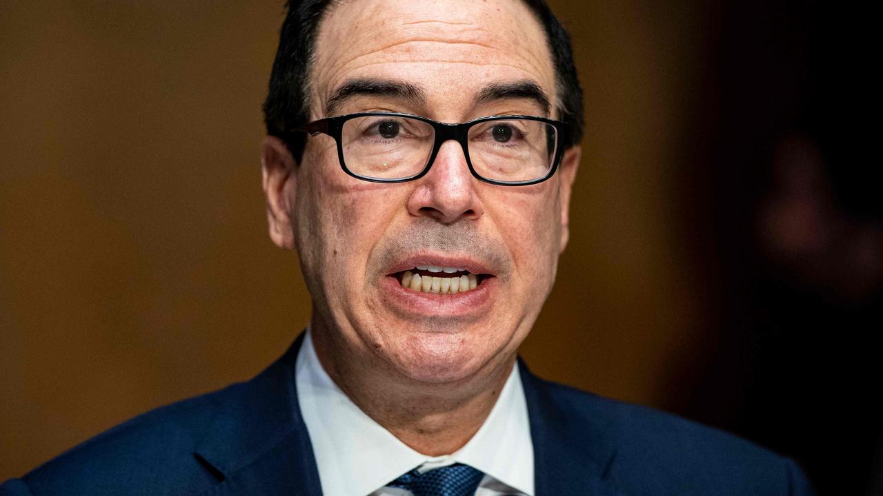 Treasury Secretary Steven Mnuchin led negotiations for the President. Picture: Al Drago/AFP