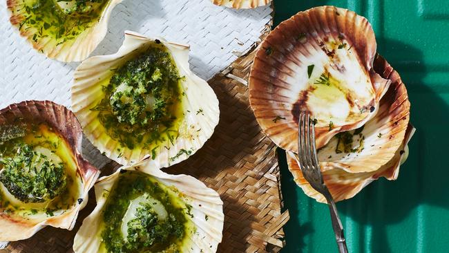 Special: scallops with herb butter. Pictures: Guy Bailey