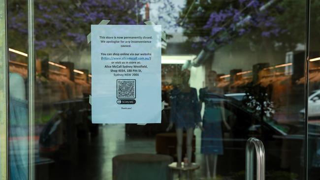 The Alice McCall store, in Paddington, today. The business is going into voluntary administration. Picture:Justin Lloyd.