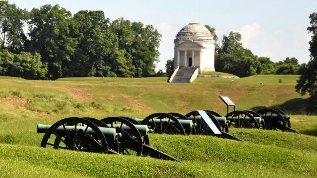 Cannons at a Civil War memorial in Vicksburg, Mississippi. Picture: Barry O'Brien