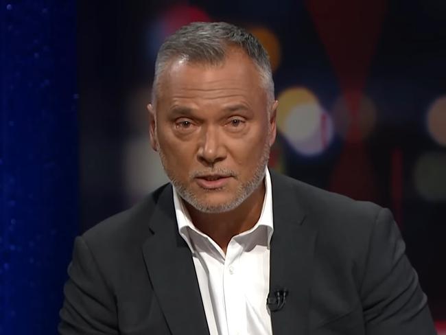 ABC Q+A host Stan Grant on his final show on Monday, May 22, 2023, before taking indefinite leave. Picture: ABC