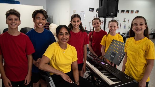 Inner west performers James Valanidas, Jeffery Dimi, Paulini Curuenvauli, Katia Englezos, Tasmin Alder, Beatrix Alder and Kiki Kersten. Picture: Lara Jane Photography