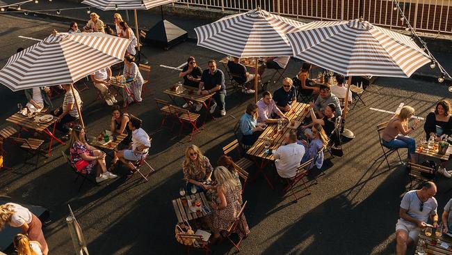 Toorak Cellars has recently trialled outdoor on-street dining on Beatty Ave. Picture: Toorak Cellars Facebook page.