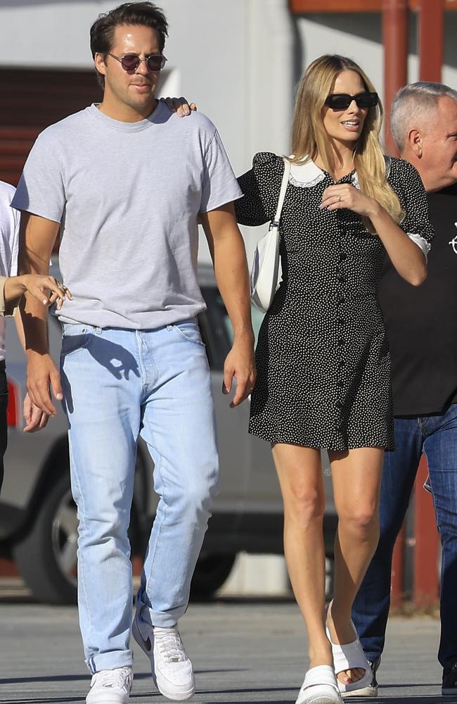 Margot and Tom were joined by friends, visiting the Lord Byron Distillery in Byron. Picture: MEDIA MODE