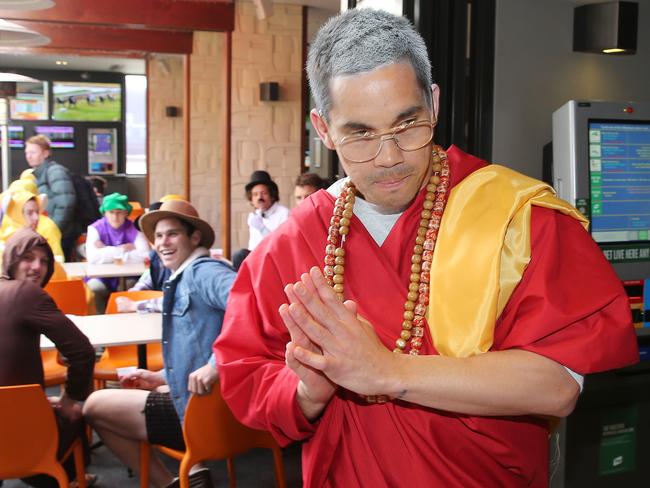 Mathew Stokes as the Dalai Lama. Picture: Mike Dugdale