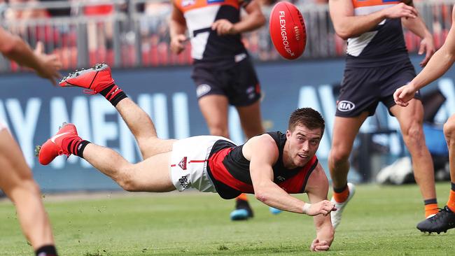 Zach Merrett had a day to forget against GWS. Picture: Phil Hillyard