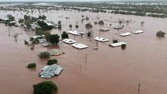 Homes inundated by floodwaters in Pigeon Hole last wet season.