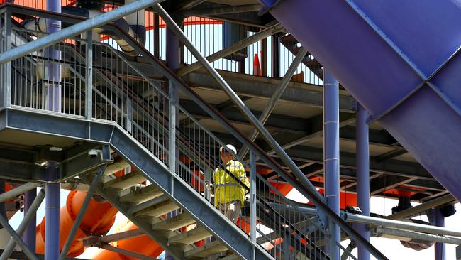 The rides and slides of Dreamworld have been audited by Workplace Health and Safety following the tragic incident. Photo: David Clark