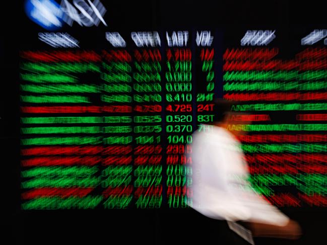 SYDNEY, AUSTRALIA - NewsWire Photos, October 29 2024. GENERIC. Stocks. Finance. Economy. Stock price ticker of the Australian Stock Exchange, ASX, at their offices on Bridge Street. Picture: NewsWire / Max Mason-Hubers