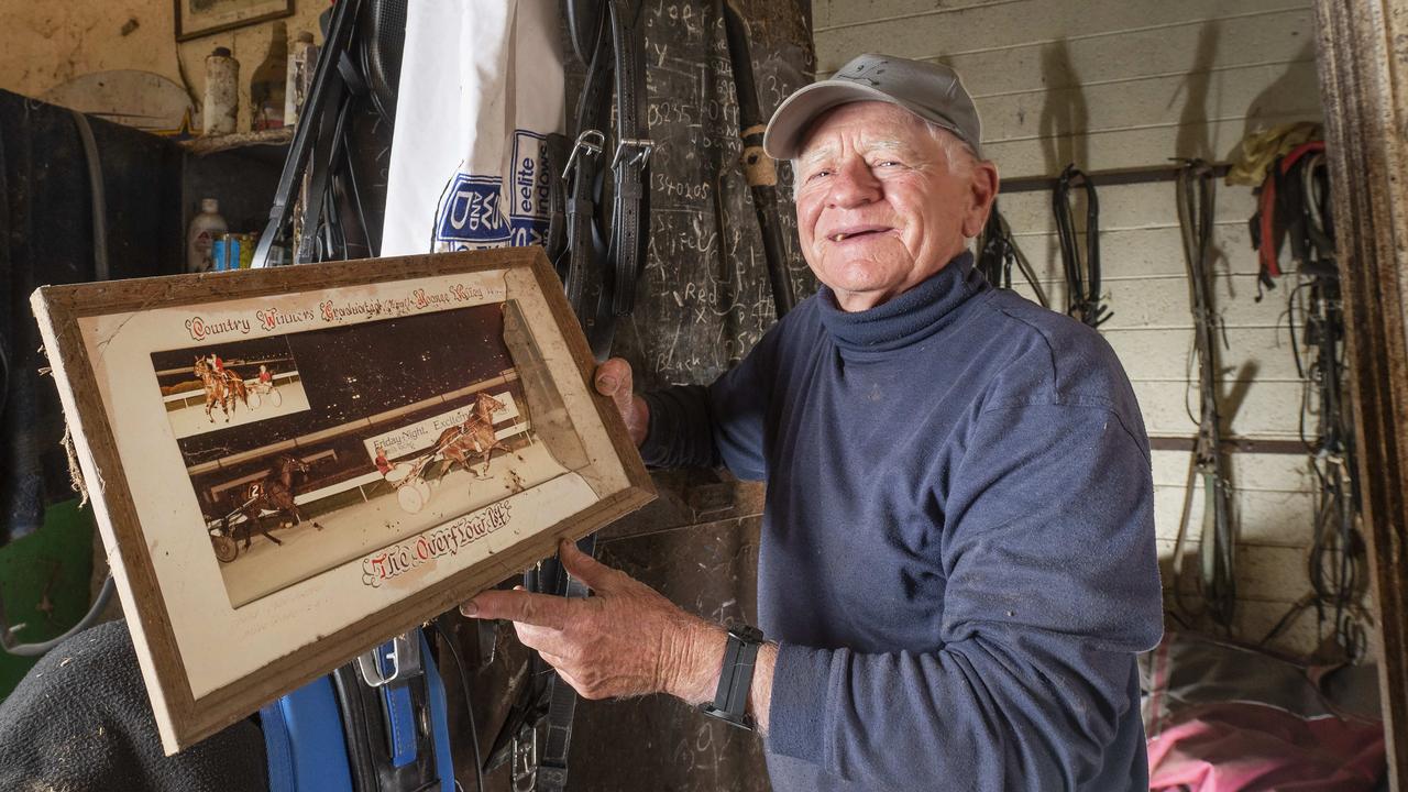 Brian Gath, 77, will become the oldest driver in an Inter Dominion final on Saturday night. Picture: Rob Leeson