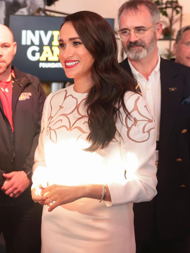 Meghan Markle in an $8164 Valentino dress. Picture: Chris Jackson/Getty Images for the Invictus Games Foundation