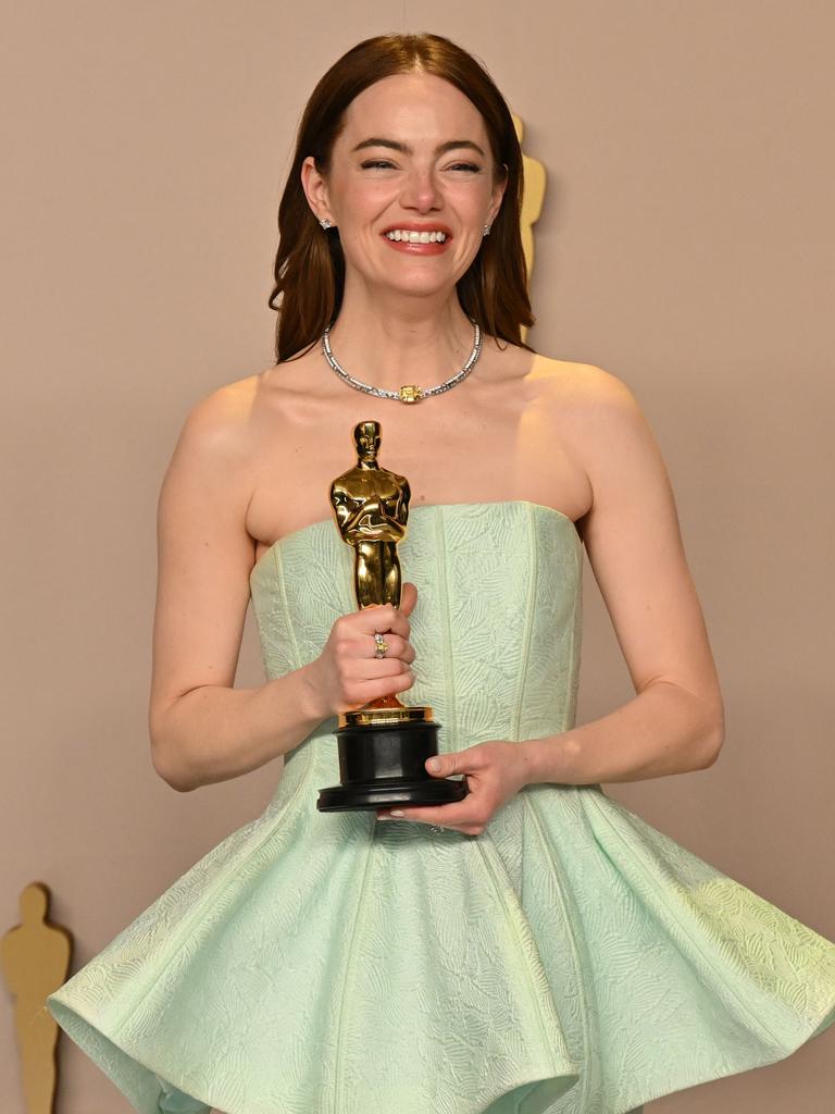 Stone won Best Actress in a Leading Role for Poor Things at this year’s Oscars. Picture: Robyn BECK/AFP