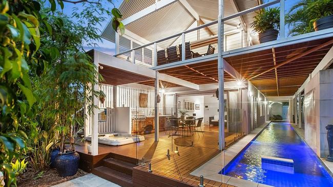 A 22m lap pool is a great feature of this Casuarina home.