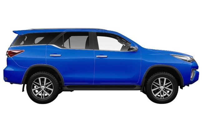 Police are looking for a Blue Toyota Fortuner. Picture: Supplied