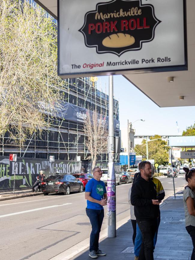 Prime Minister Anthony Albanese, left, was recently criticised for buying a cheap lunch from Marrickville Pork Roll, amid the rising cost of living. Picture: Facebook