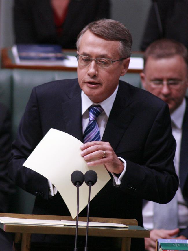 Former Labor treasurer Wayne Swan in 2008.