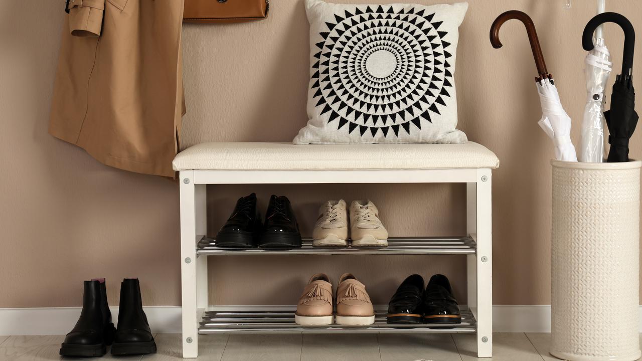 Simple Houseware 10 Shelves Hanging Shoes Organizer Holder for Closet, Grey  - Closet Organizers, Facebook Marketplace