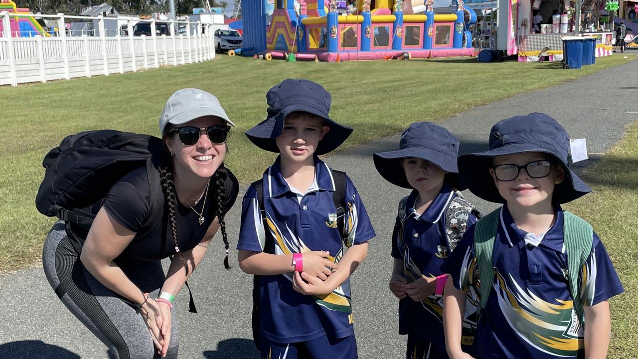 L-R: Millie, Tatum, Tytan and Benji at the Gympie Show 2025.