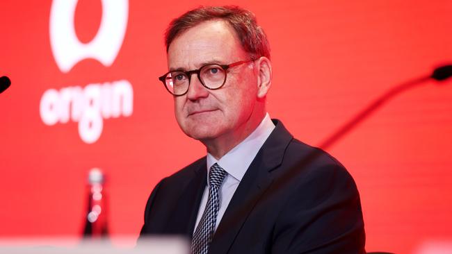 Origin Energy chairman Scott Perkins. Will Brookfield and EIG revive their pursuit of Origin after their $16bn buyout proposal was voted down in December? Picture: Jane Dempster