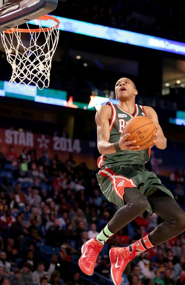 Giannis Antetokounmpo had 19 points in the Bucks win over the Nets. Picture: Getty Images