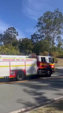 WATCH: Fire crews were called out to battle a file that broke out on a Mudgeeraba property