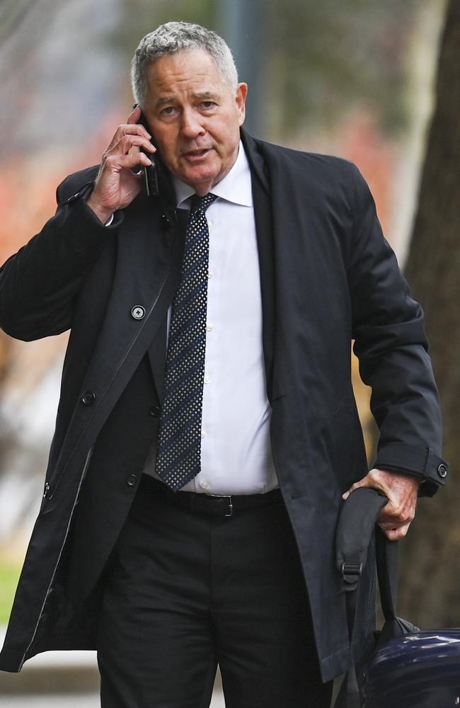 Former Queensland public trustee Peter Carne at the High Court in Canberra. Picture: NCA NewsWire / Martin Ollman