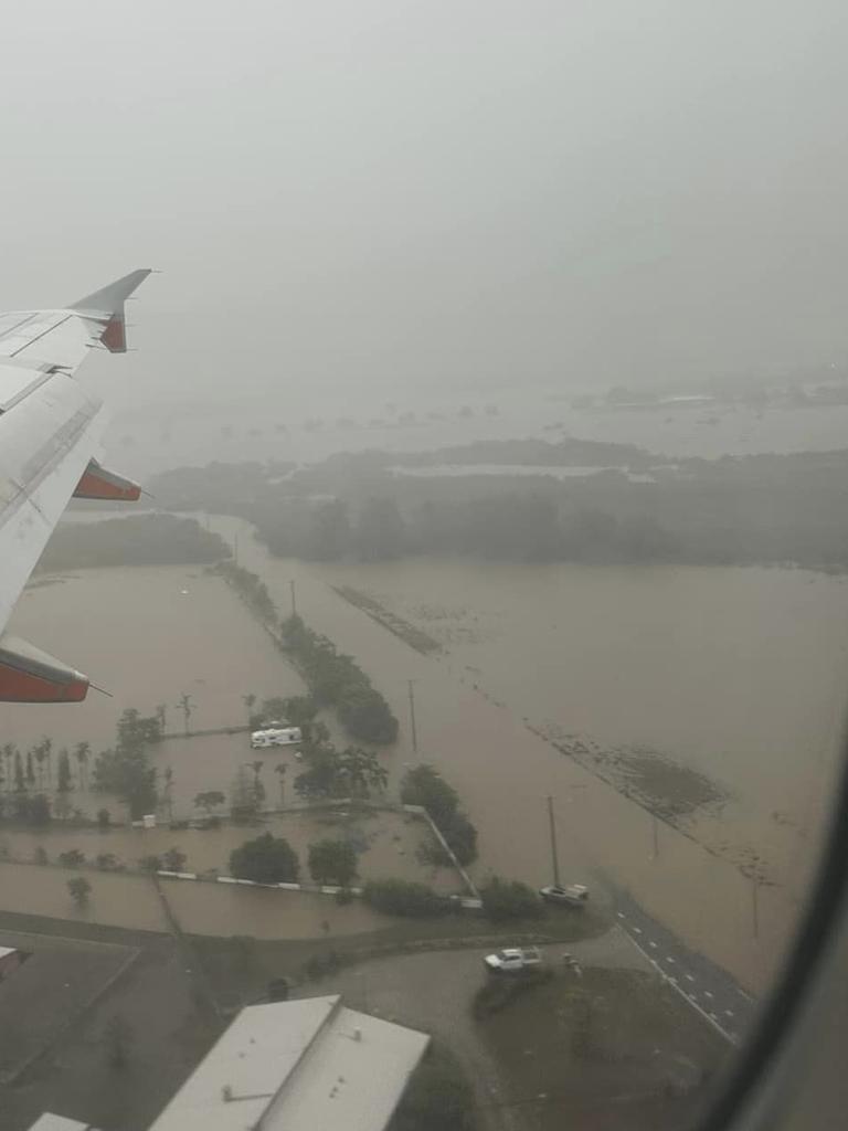 Cairns floods 2023: This picture of Yorkeys Knob was taken about 9am this morning. Picture: Supplied