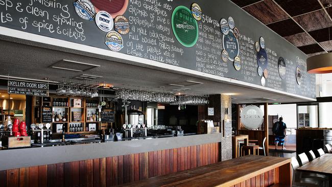 An extensive range of craft beers is on tap at the boutique brewery. Picture: Braden Fastier