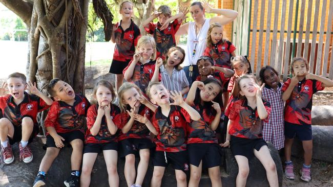 ALAWA PRIMARY SCHOOL Transition Henschke FRONT ROW (L-R): Eddie, Taylon, Ruby, Indi, Lucas, Elisha, Layne. MIDDLE ROW (L-R): Jorja, Alba, Dhakshan, Simone, Daisy, Ruby, Backrow: Sadie, Lucas, Ms Angela Henschke, Alexis. Picture: Tamra Caruana