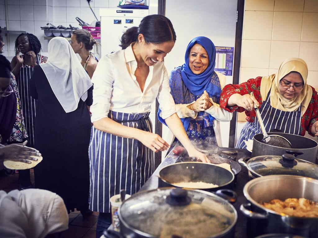 Meghan previously launched a charity cookbook during her time as a working royal. Picture: Jenny Zarins/PA Wire