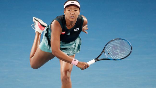 Naomi Osaka bounced back after losing the second set to take the match.