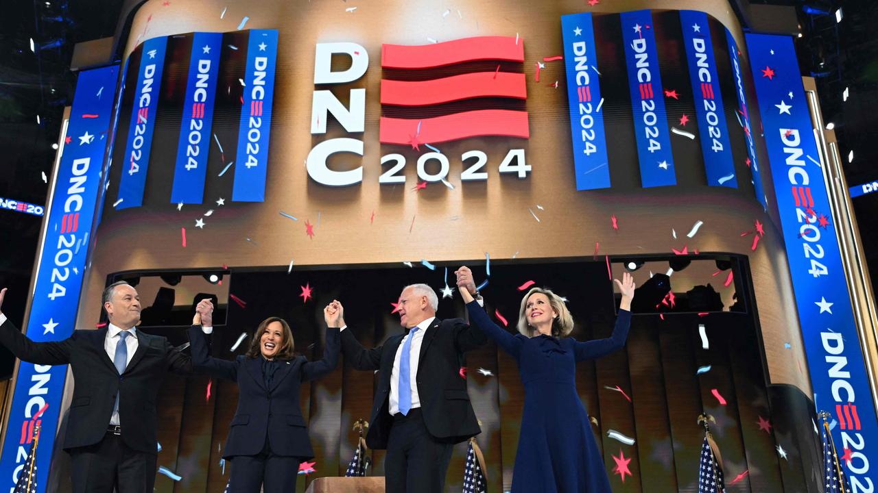 The Democrats may have been hoping for more of a poll bump after the DNC. Picture: Andrew Caballero-Reynolds/AFP