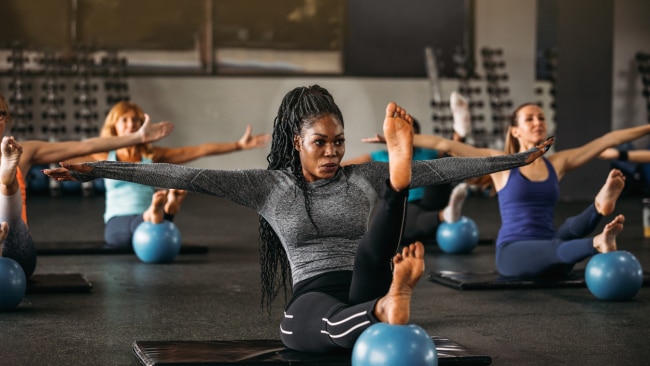 Pilates Exercises Using a Soft Ball 