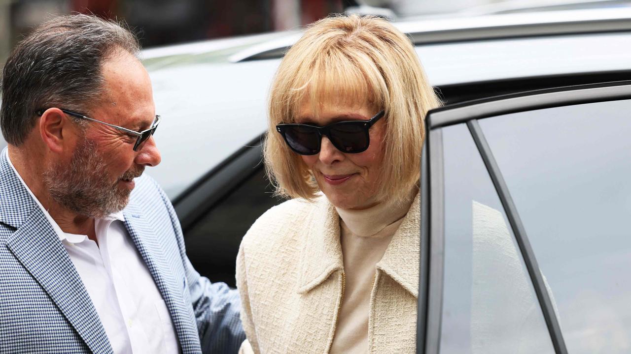 E. Jean Carroll arrives for the third day of her civil trial against former President Donald Trump at Manhattan Federal Court. Picture: Michael M. Santiago/Getty Images North America/Getty Images via AFP