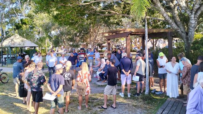 A recent community gathering was held over the draft Noosa River Catchment Management Plan. Picture: Nick Cooke