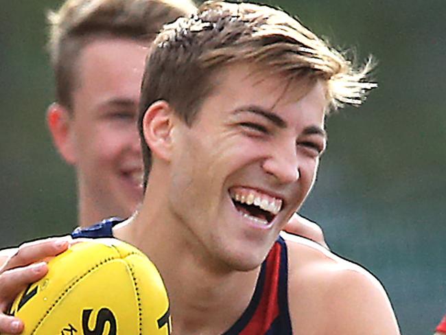 Melbourne training at Gosch's Paddock Laughing Jack Viney Picture:Wayne Ludbey.