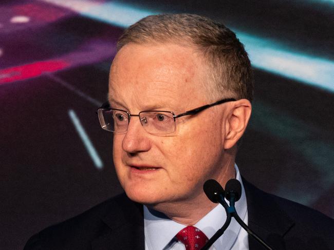 SYDNEY, AUSTRALIA - NCA NewsWire Photos - DECEMBER 14, 2022: Reserve Bank governor Philip Lowe gives a keynote address at the 2022 AusPayNet Annual Summit in Sydney. Picture: NCA NewsWire / Christian Gilles