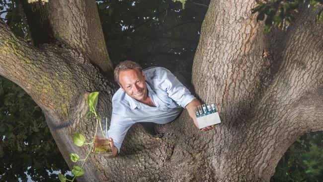 Warren Roberts is creating a memorial garden planted with trees infused with human ashes. Picture: Rob Leeson.