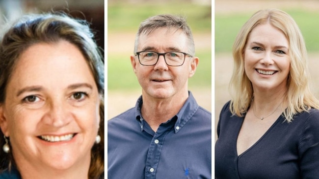 The new Bellingen deputy mayor Joanne Cook and newly elected Coffs Harbour City Councillors Steve Wolgamot and Julie Sechi.