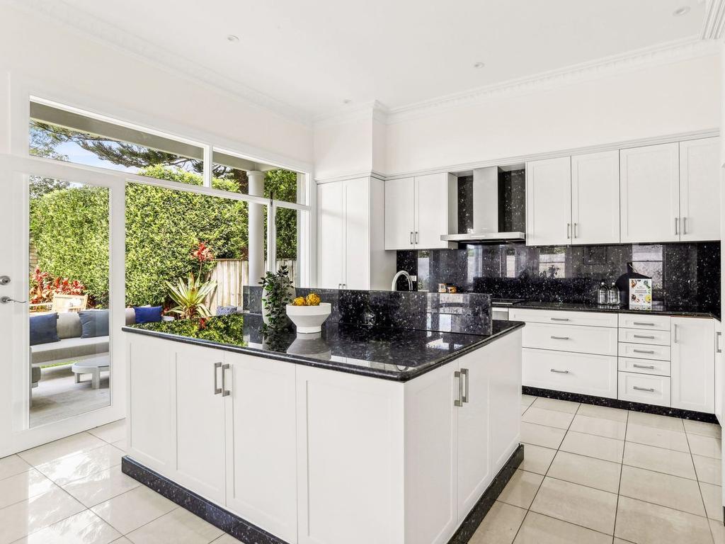 The kitchen inside the Kensington home with an asking price around $7 million.