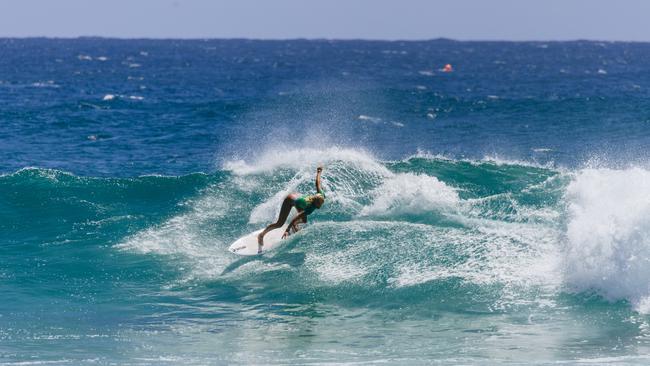 Jahly Stokes finished second at the Tweed Coast Pro Junior. (Photo by Cait Miers/World Surf League