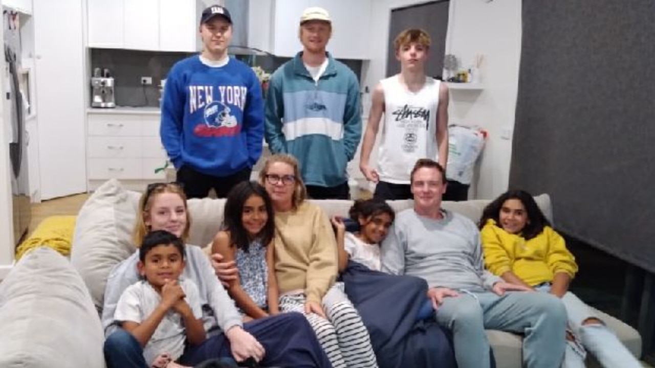 Lee Adamson’s grandchildren (back row) Jye, Rhys, Declan and (bottom row) Steven, Keily, Shianne, Kate, Shyleeka, Mark and Keysha.