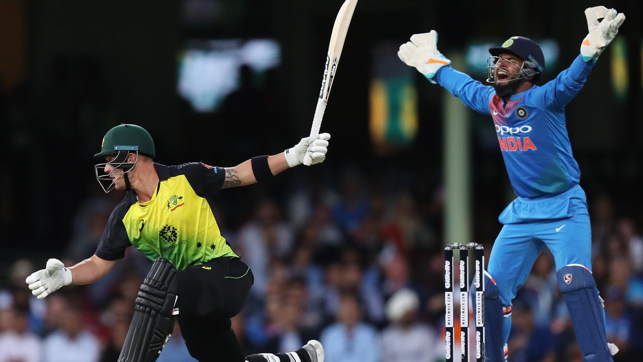 India claimed a series-saving win in the third and final Twenty20 at the SCG last night after ripping through the Australian top-order with three wickets in six balls.