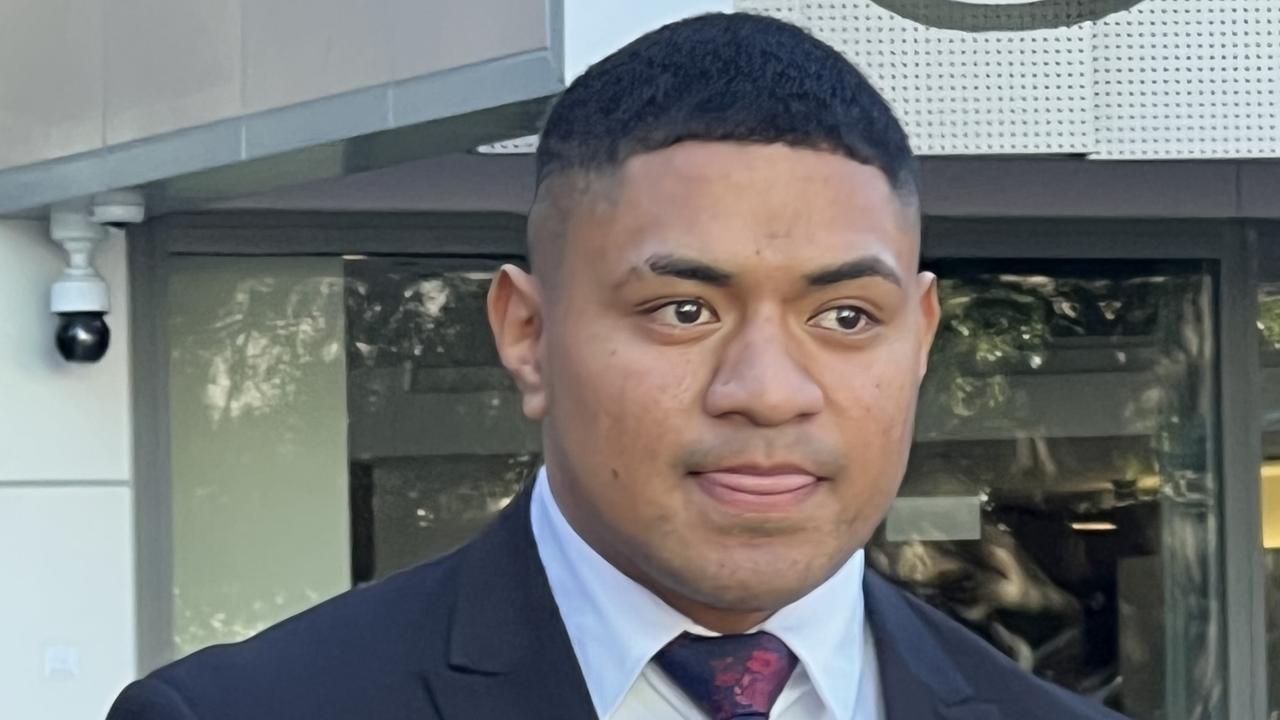 Manase Fainu has pleaded not guilty to stabbing a man in the back. Picture: Shannon Tonkin