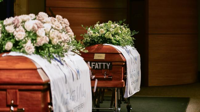 Photo from the funeral of Matthew Field and Kate Leadbetter, who were killed on Australia Day when they were hit by a car in Alexandra Hills. Picture: Queensland Police.