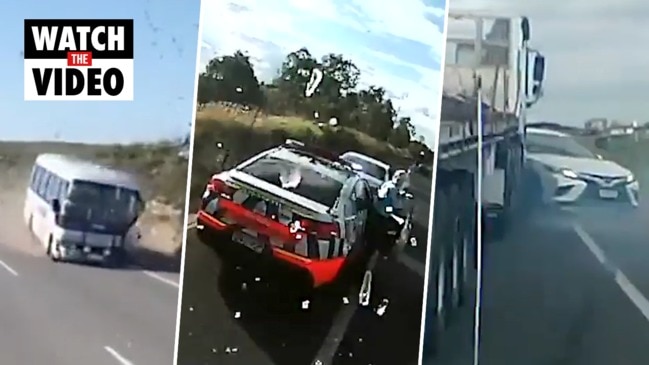 Terrifying Aussie accidents caught on dashcam